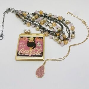 Vintage Y2K Pink Barbiecore Jewelry Bundle
